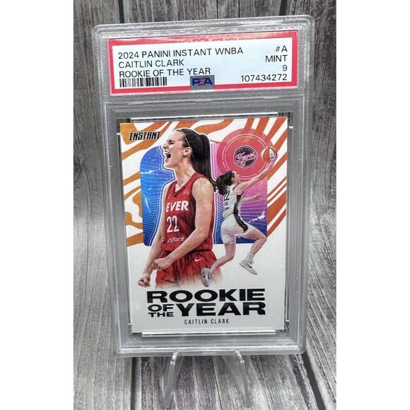 2024-25 Panini Instant WNBA - Caitlin Clark Rookie of the Year #CCRLY-A PSA 9 - Picture 1 of 10